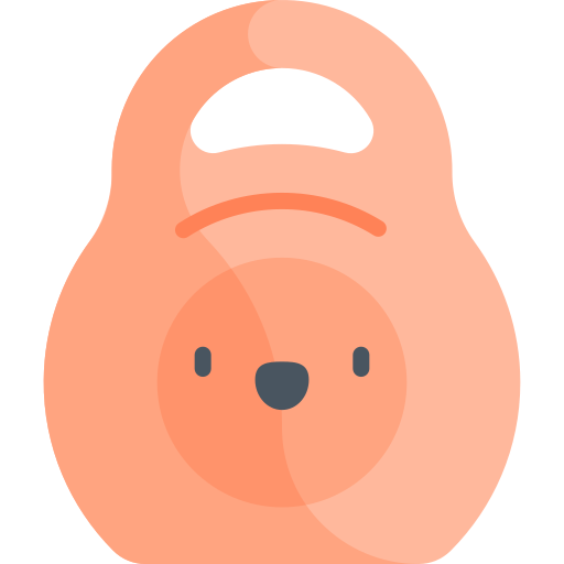 kettlebell Kawaii Flat icon