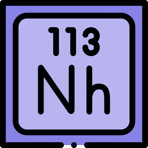 nihonium Detailed Rounded Lineal color icon