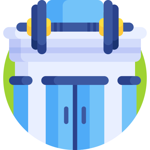 Gym Detailed Flat Circular Flat icon
