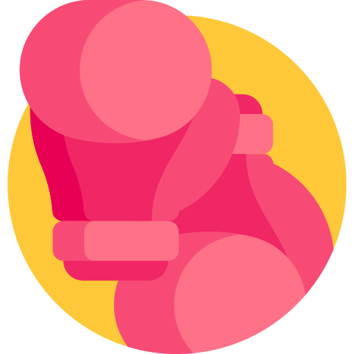 Boxing gloves Detailed Flat Circular Flat icon