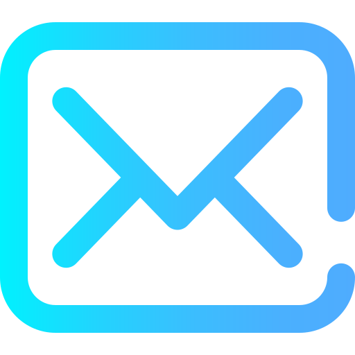 e-mail Super Basic Omission Gradient icon