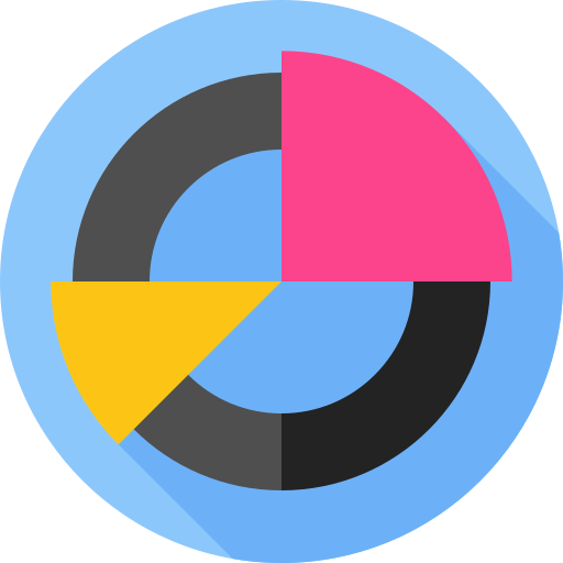 cirkeldiagram Flat Circular Flat icoon