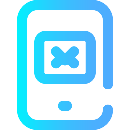 teléfono móvil Super Basic Omission Gradient icono