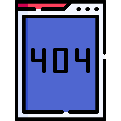 Error 404 Special Lineal color icon