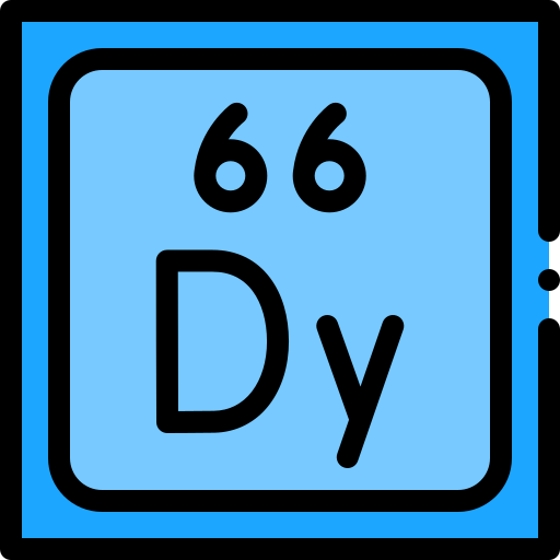 dysprosium Detailed Rounded Lineal color icon