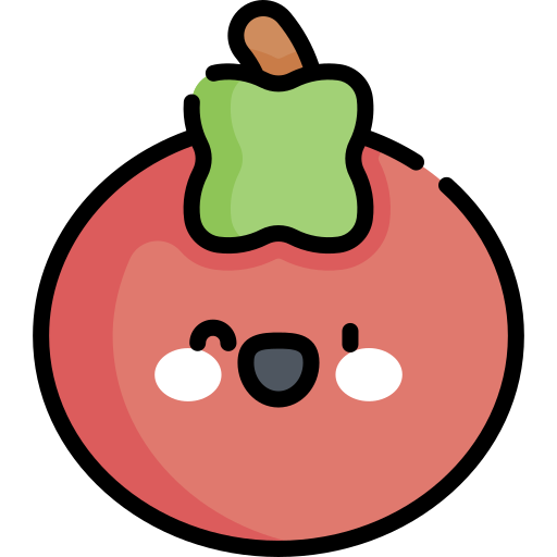tomate Kawaii Lineal color icono