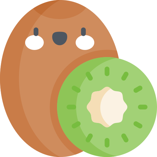 kiwi Kawaii Flat icoon