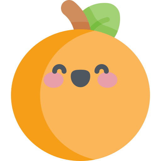 Mandarin Kawaii Flat icon