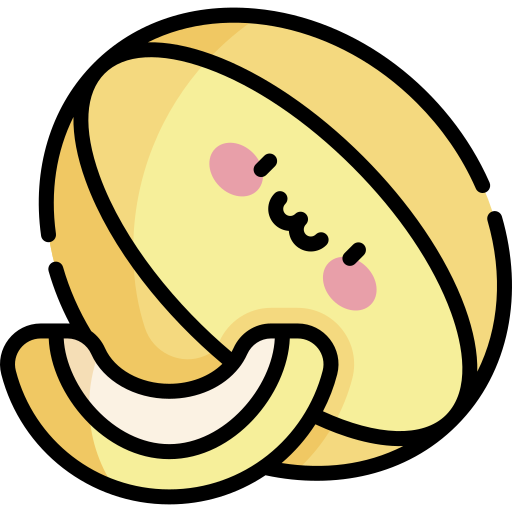 melone Kawaii Lineal color icon