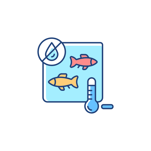 suszenie ryb Generic Thin Outline Color ikona