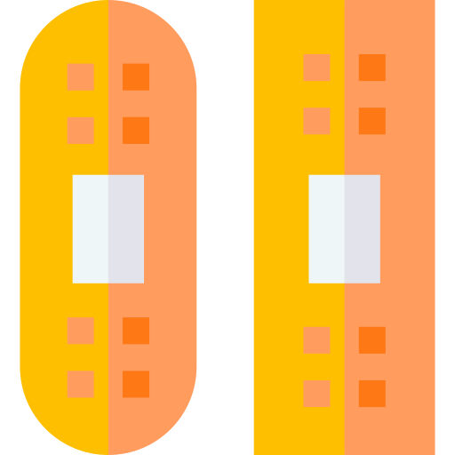 Band aids Basic Straight Flat icon