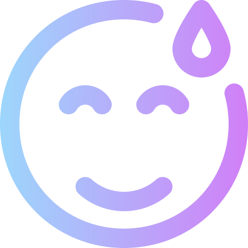 Smiling Super Basic Rounded Gradient icon