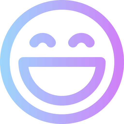 sonriendo Super Basic Rounded Gradient icono