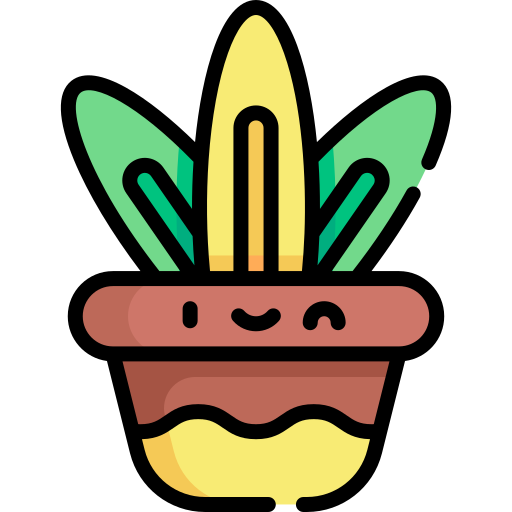 식물 Kawaii Lineal color icon