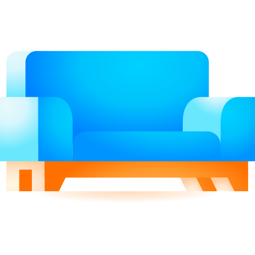 sofá 3D Toy Gradient icono