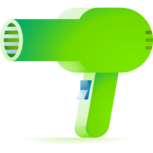 Hair dryer 3D Toy Gradient icon