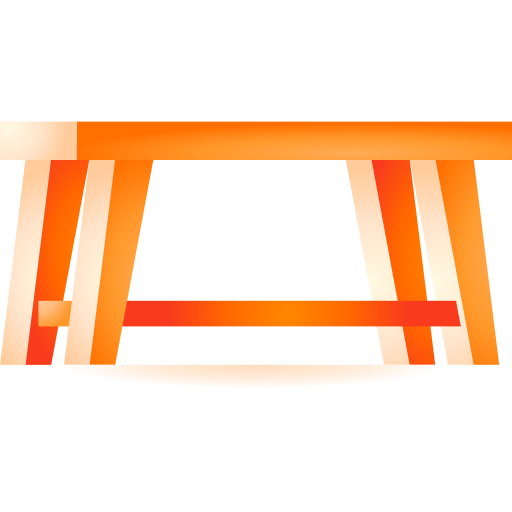 mesa 3D Toy Gradient Ícone