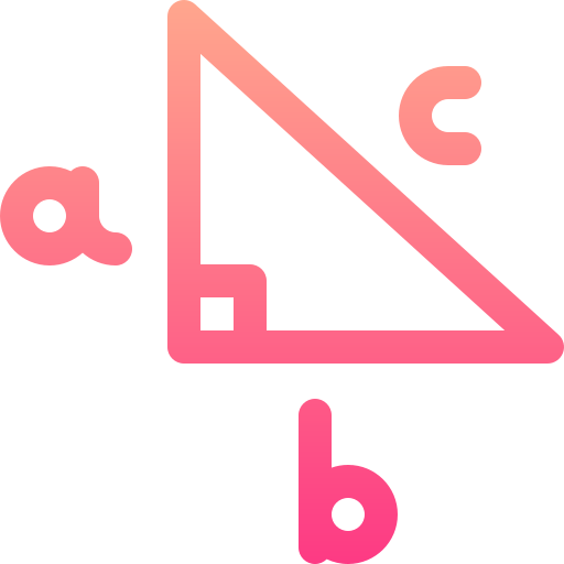 trójkąt Basic Gradient Lineal color ikona