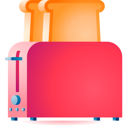 toaster 3D Toy Gradient icon
