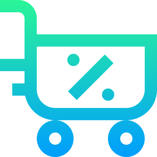Shopping cart Super Basic Straight Gradient icon