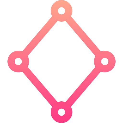 rhombe Basic Gradient Lineal color Icône