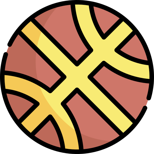 basketball Kawaii Lineal color Icône