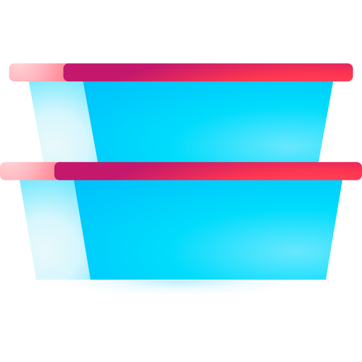 Food container 3D Toy Gradient icon