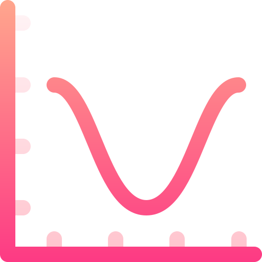 グラフ Basic Gradient Gradient icon