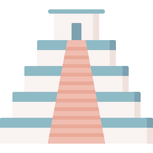 piramide di chichén itza Special Flat icona