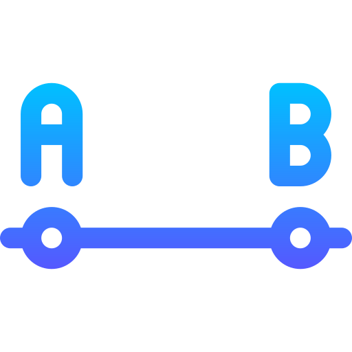 Segment Basic Gradient Lineal color icon