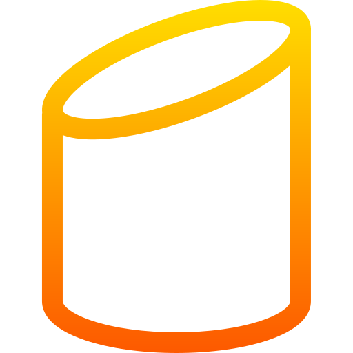 cylinder Basic Gradient Lineal color ikona