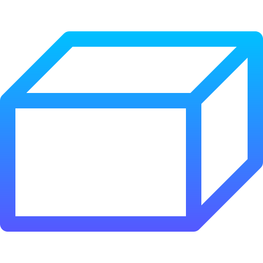 sześcian Basic Gradient Lineal color ikona