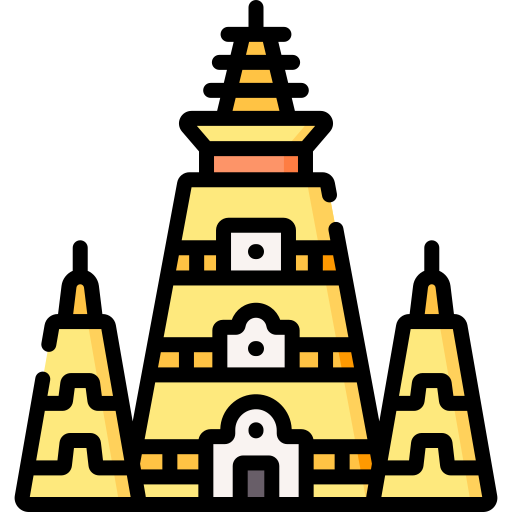 templo Special Lineal color icono