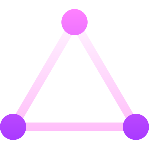Треугольник Basic Gradient Gradient иконка