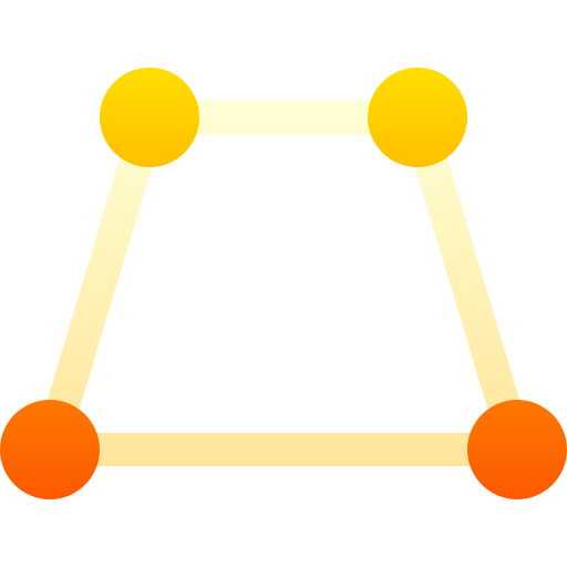 Trapezoid Basic Gradient Gradient icon