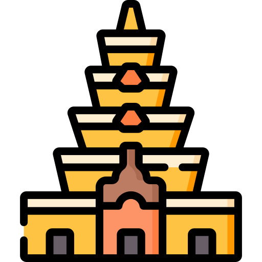templo Special Lineal color icono