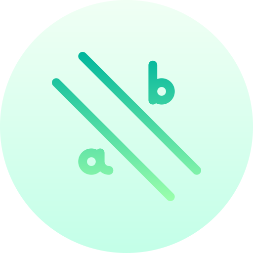 平行 Basic Gradient Circular icon