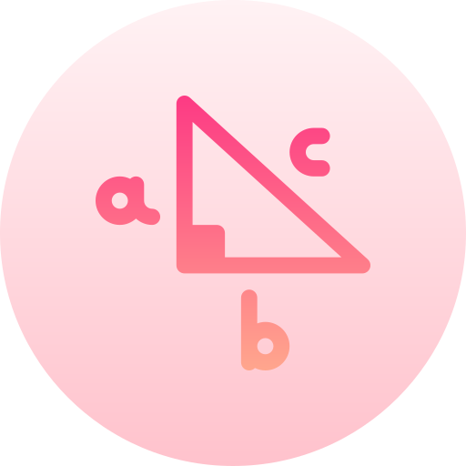 三角形 Basic Gradient Circular icon