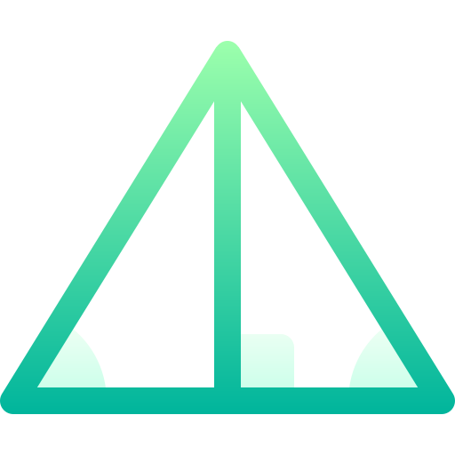 Triangle Basic Gradient Gradient icon