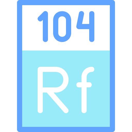 rutherfordium Detailed color Lineal color icon