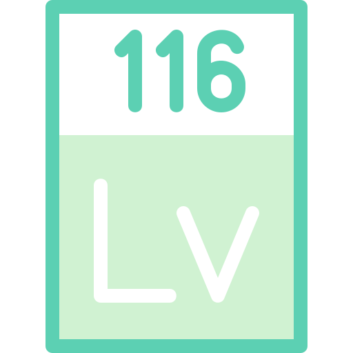 livermorium Detailed color Lineal color icono