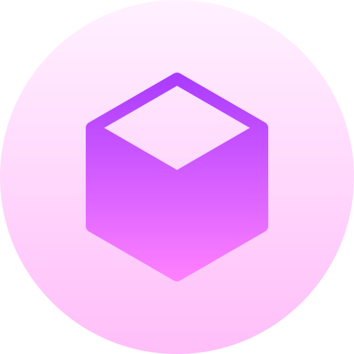 zeshoek Basic Gradient Circular icoon