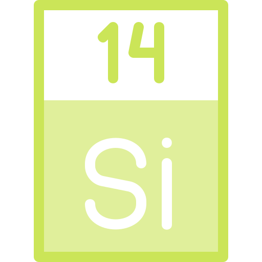 silicio Detailed color Lineal color icona