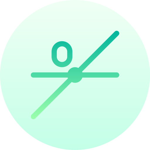 skrzyżowanie Basic Gradient Circular ikona