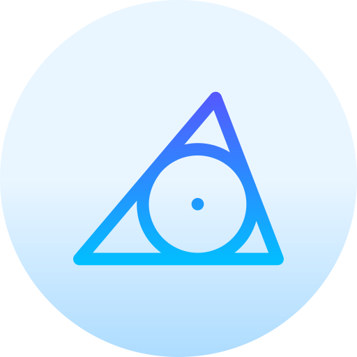 トレイングル Basic Gradient Circular icon