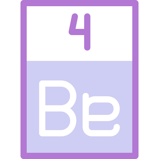 berilio Detailed color Lineal color icono