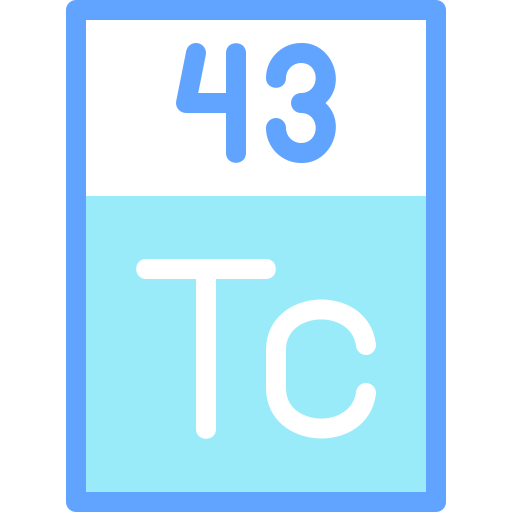 technétium Detailed color Lineal color Icône