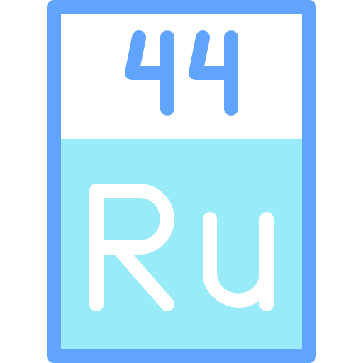 rutenio Detailed color Lineal color icono