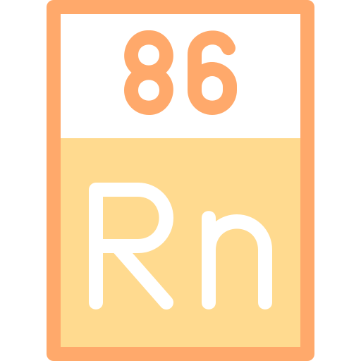 radón Detailed color Lineal color icono
