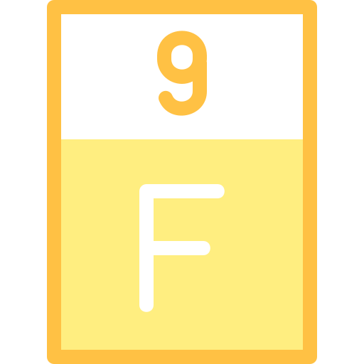 Fluorine Detailed color Lineal color icon